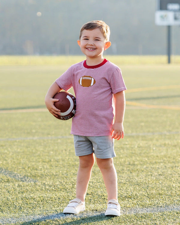 Football Shirt- Crimson