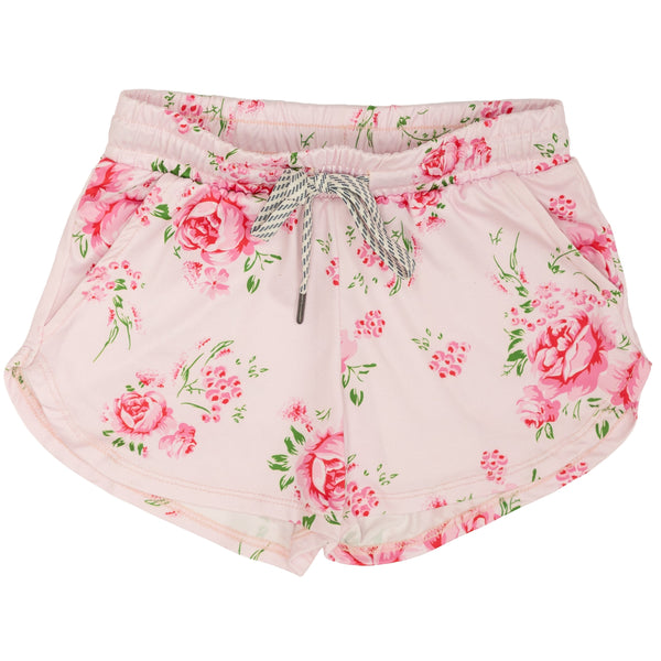 Yoga Shorts- Roses