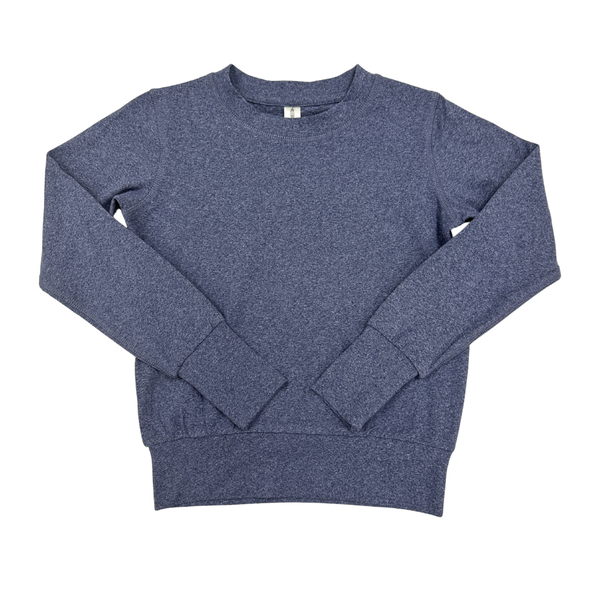 Yoga Crew Neck LS Top- Future Dusk