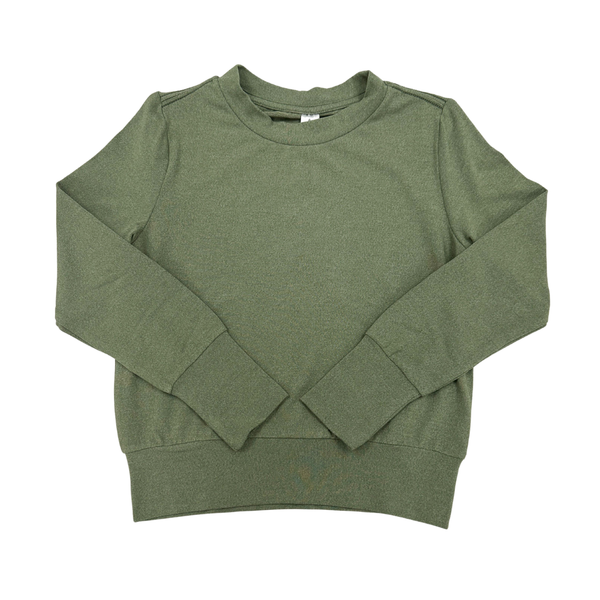 Yoga Crew Neck LS Top- Pistachio
