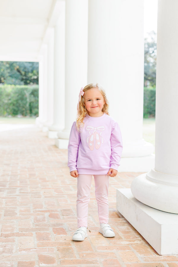 French Terry Pullover- Ballet Shoes