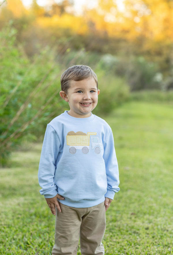 French Terry Pullover- Dump Truck