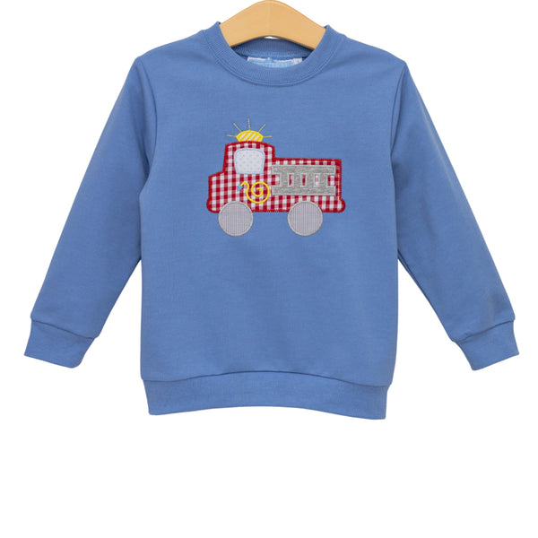 French Terry Pullover- Fire Truck