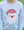 French Terry Pullover- Santa (Light Blue)