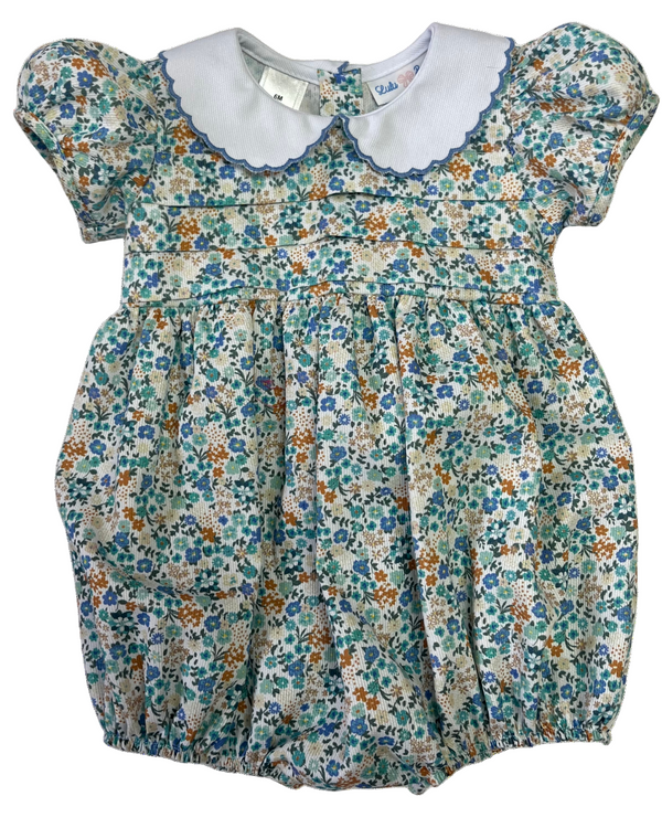 Gracie Floral Smocked Waist Bubble