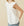 Smocked Detail Ruffle Shoulder Top- White