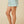 Multi Stripe Waffle Knit Elastic Waist Shorts