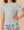 Textured Gathered Sleeve Stretch Knit Top