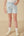 Fray Detail Illusion Hem Denim Shorts