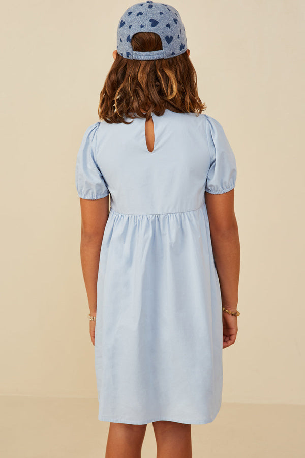 Ribbon Detailed Puff Sleeve Dress