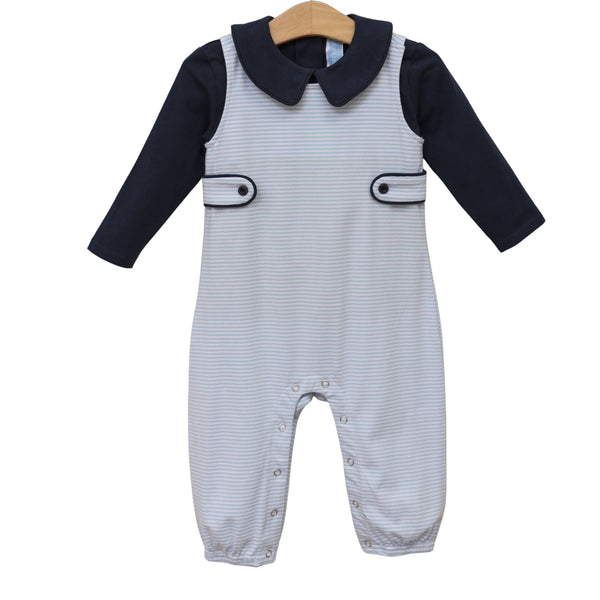 Gabriel Jon Jon Set- Light Blue Stripe/Navy