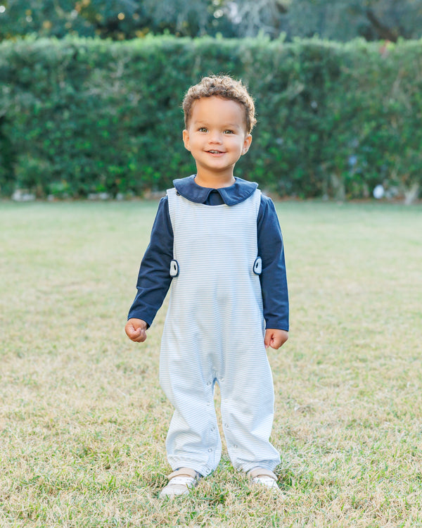 Gabriel Jon Jon Set- Light Blue Stripe/Navy