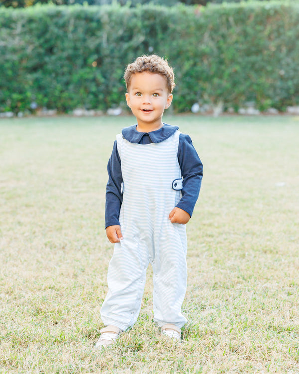 Gabriel Jon Jon Set- Light Blue Stripe/Navy