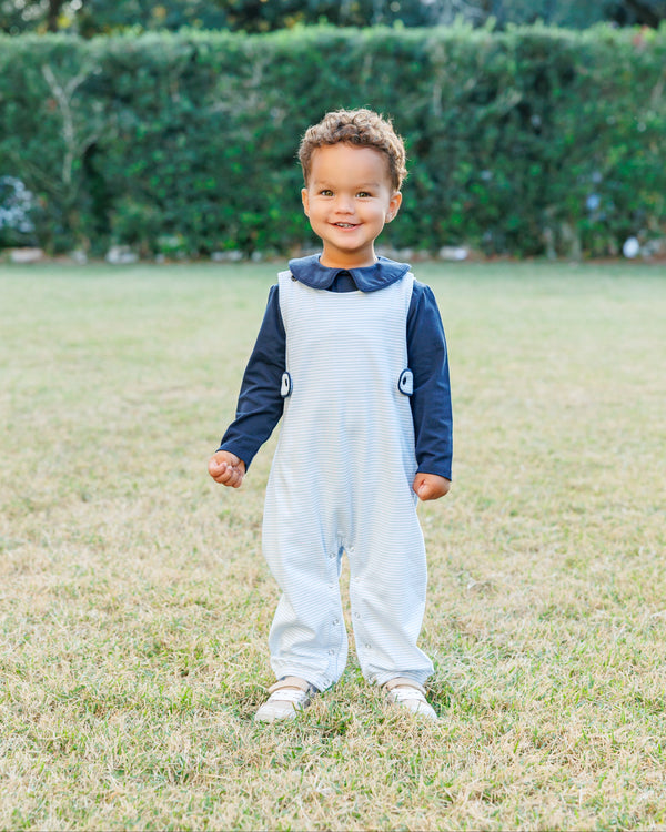 Gabriel Jon Jon Set- Light Blue Stripe/Navy