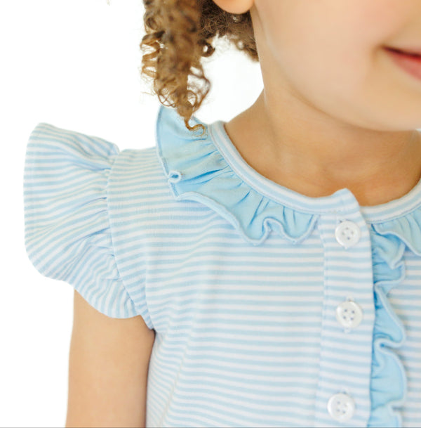 Game Day Dress- Light Blue