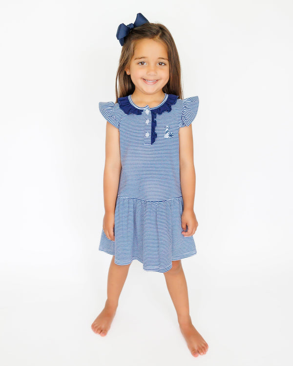 Game Day Dress- Navy