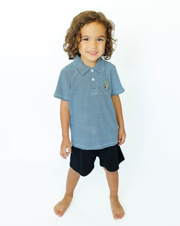 Game Day Polo- Black