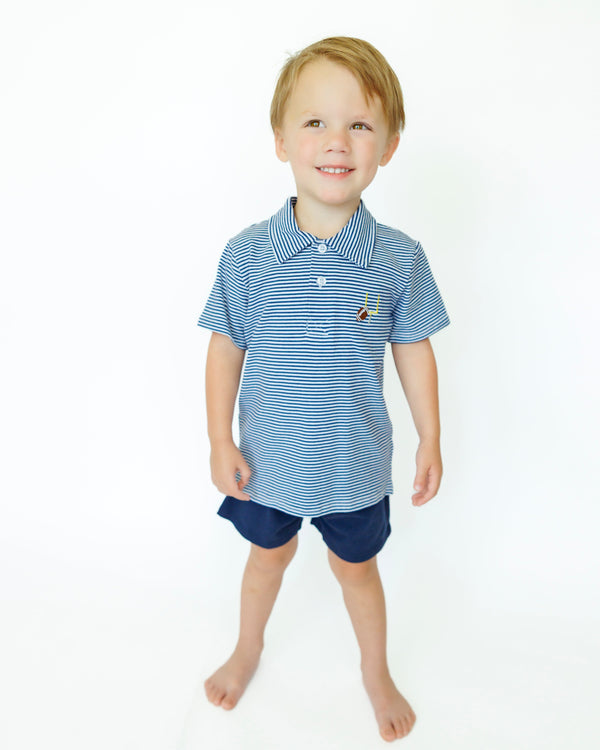 Game Day Polo- Navy