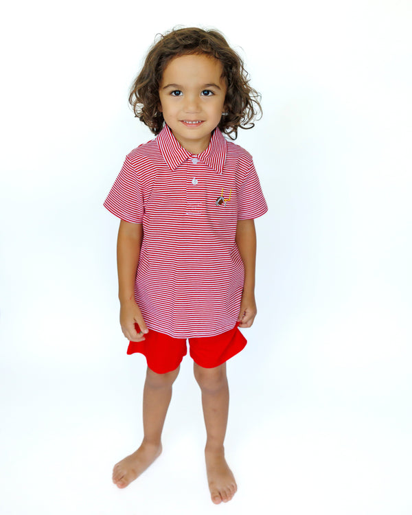 Game Day Polo- Red