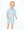 Game Day Polo Romper- Light Blue