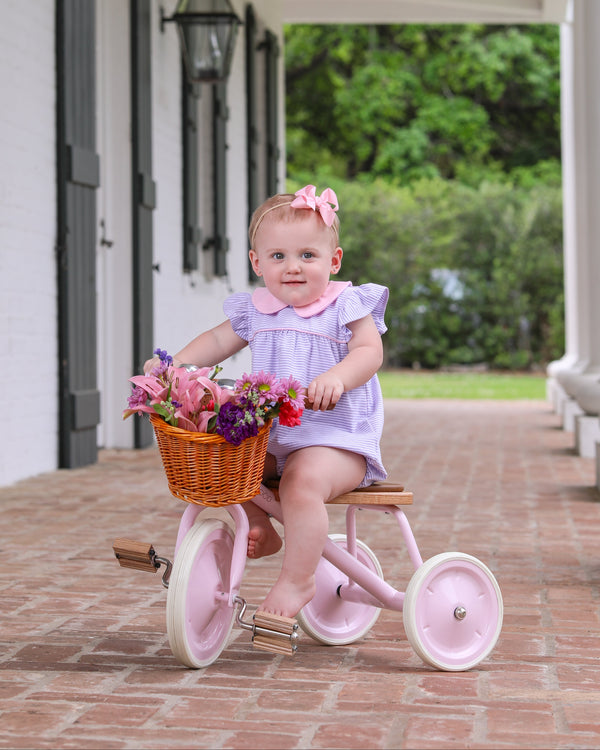 Genevieve Bubble- Lavender Stripe/Light Pink