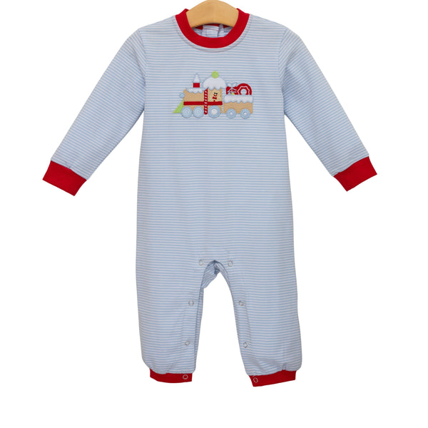 Gingerbread Train Romper