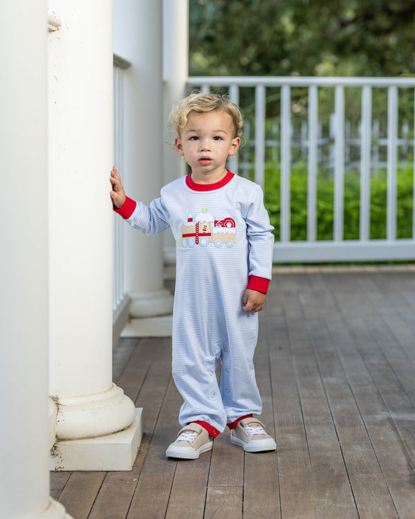 Gingerbread Train Romper