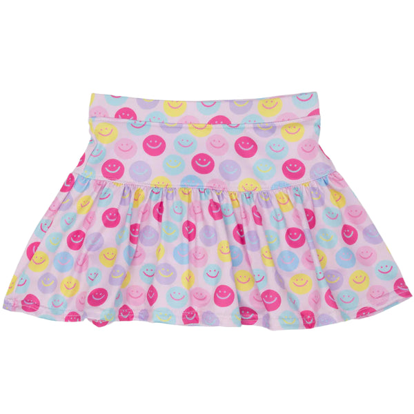 Good Day Smiley Gathered Skort