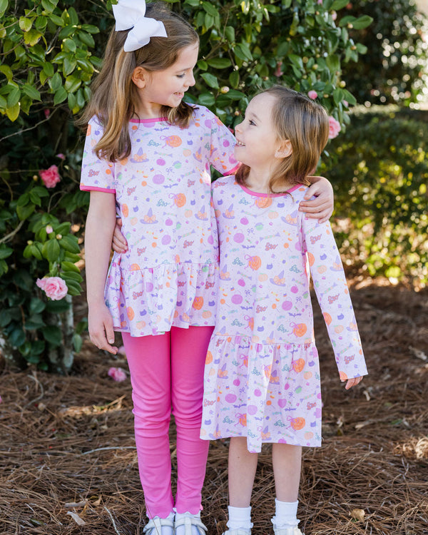 Peggie Peplum Legging Set- Tricks & Treats