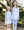 Peggie Peplum Knit Legging Set- Blue Bows