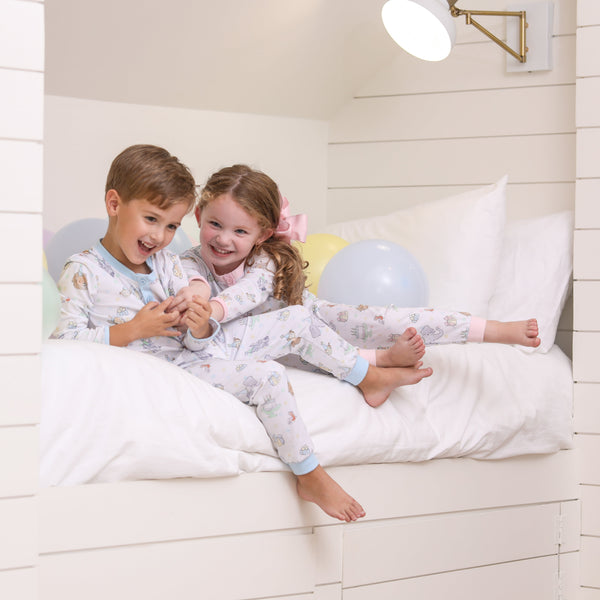 Party Animals Pants Set- Light Blue