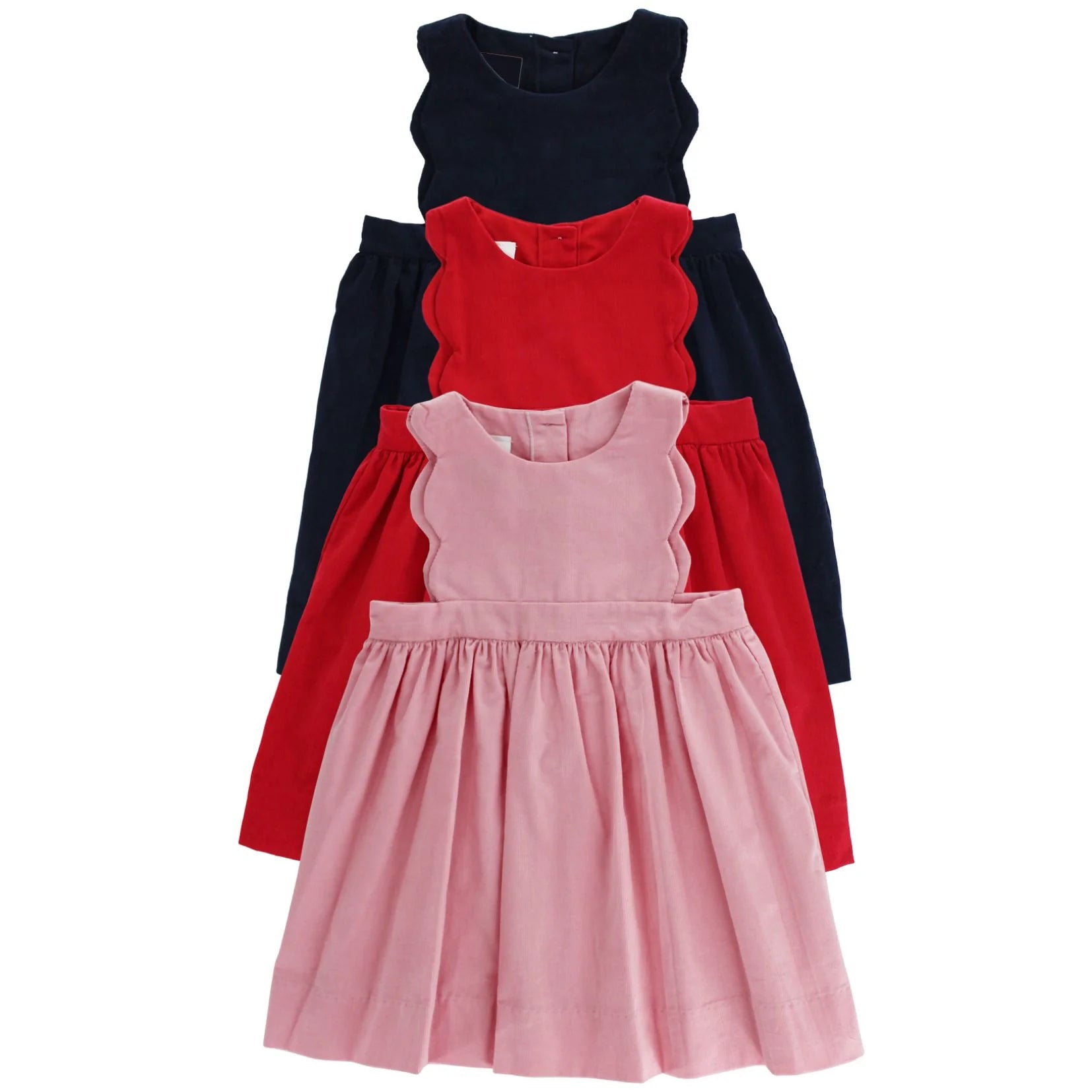 pink corduroy jumper dress Hot Pink Corduroy Jumper Dress with Embroidered Navy Whales 2