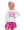 Slick Metallic Gathered Skort- Hot Pink