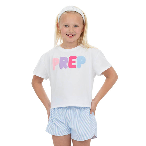 Light Blue Striped Steph Short