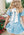Harper Dress- Beaufort Blue Velvet, Winter White Velvet