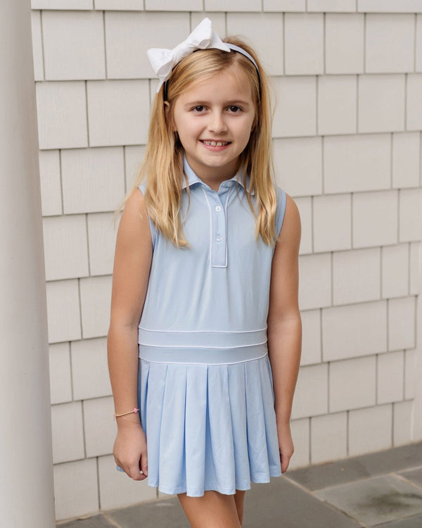 Harper Performance Dress- Light Blue