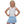 Mini Pleated Skort- Solid Light Blue
