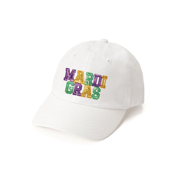 Mardi Gras Sequin Patch Hat