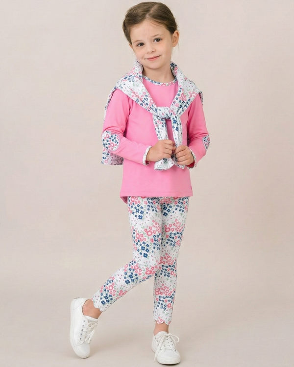 Kylie Tee- Flamingo Pink, Baton Rouge Blooms
