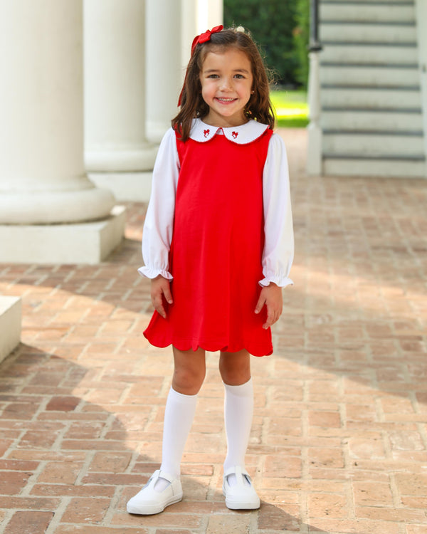 Holiday Bow Dress Set Smock Candy Holiday Bow Dress Set Smock Candy