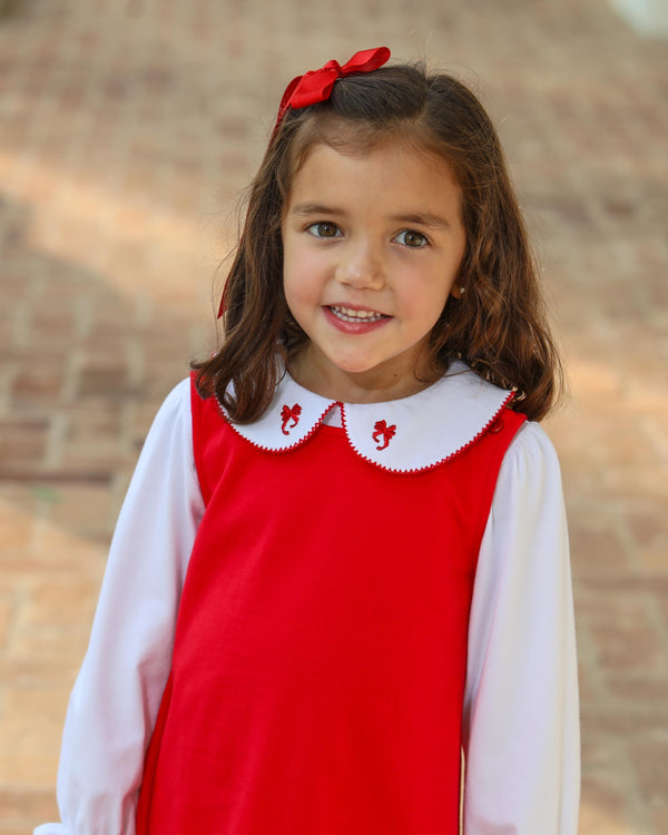 Holiday Bow Dress Set Smock Candy Holiday Bow Dress Set Smock Candy