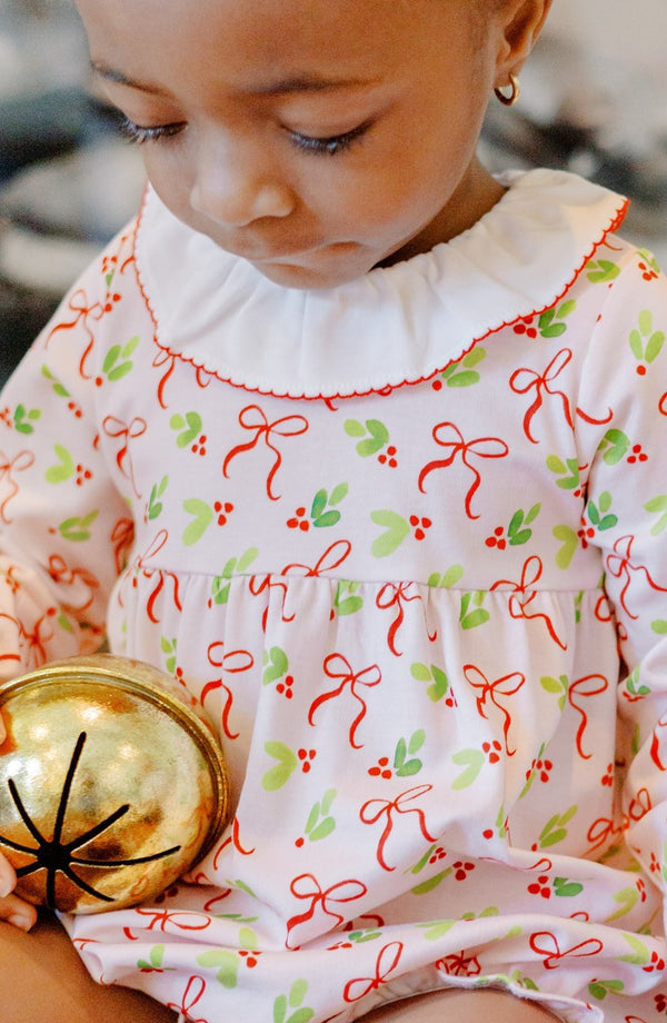 Holly Bows Girl Bubble