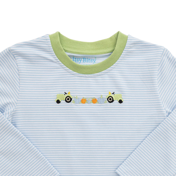 Tractor Pumpkin Pants Set