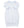 Picot Trim Gown- White W/ Blue