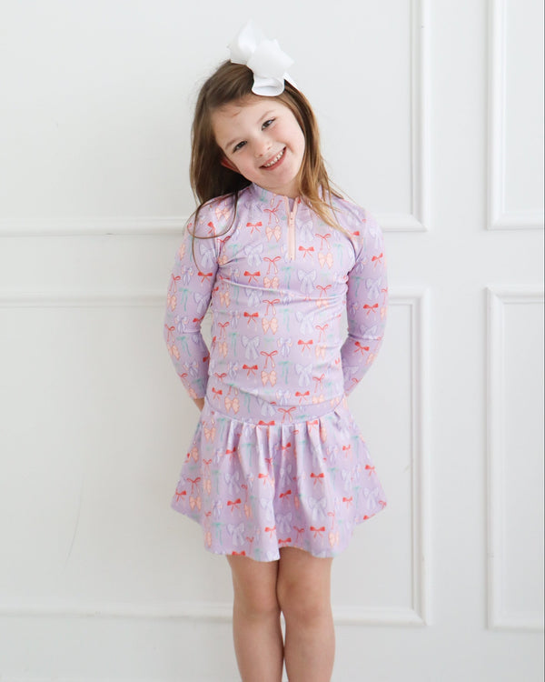 Sarah Set- Lavender Bow