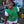 Pink Daisies Sleeveless Pullover- Green