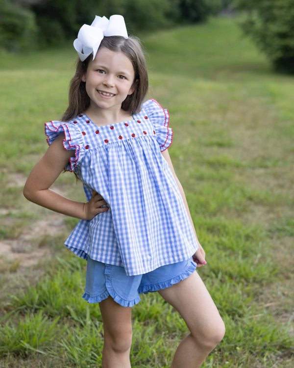 Ladybug Flutter Short Set