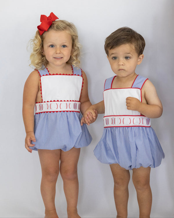 Classic Baseball Sunsuit