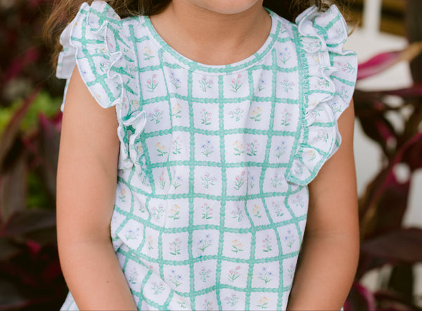 Whimsy Knit Ruffle Short Set