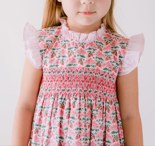 Strawberry Smocked Dress